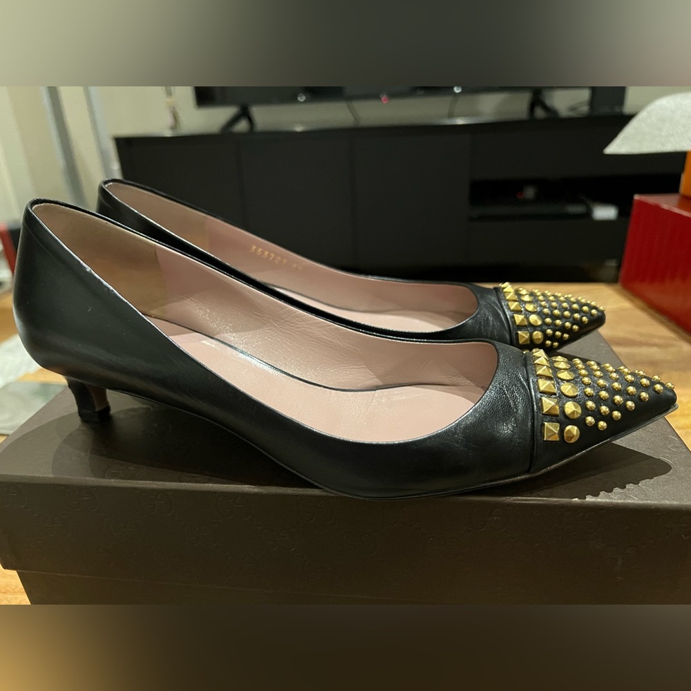 Gucci Malaga Kid Kitten Heels Women’s Size 39 or 8/8.5